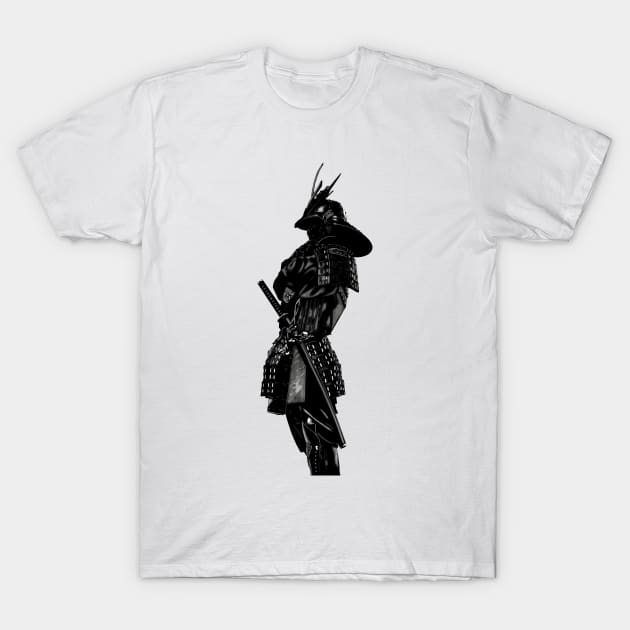 Samurai silhouette T-Shirt by GrizzlyVisionStudio